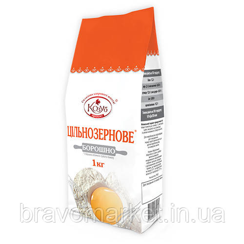 Борошно цільнозернове 1 кг ТМ Козуб, фото 1