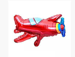 Фольгована кулька міні-фігура літачок 36х40см Китай