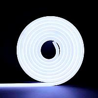 Гибкий LED неон 12В 8*16мм Белый 1см