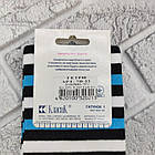 Гетри жіночі весна/осінь чорно-біло-блакитна смужка "Класик" ГЗ-13128, фото 8