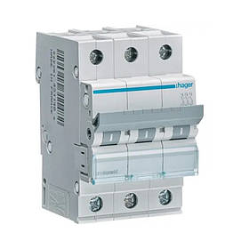 Автоматичний вимикач Hager 3p B-20A MBN320E