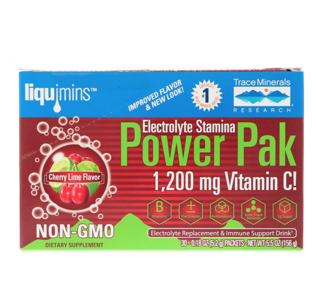 Электролиты (Electrolyte Stamina Power Pak) 30 пакетиков с ягодным вкусом - фото 3 - id-p1504782712