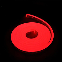 Гибкий LED неон 12В 8*16мм Красный 1см