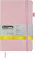 Блокнот Buromax Etalon 125x195 мм 96 листов в клеточку обложка из искусственной кожи Розовая
