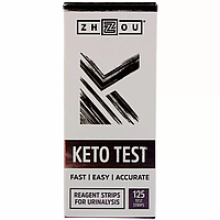 Кето тест-полоски для анализа мочи (Keto Test) 125 шт