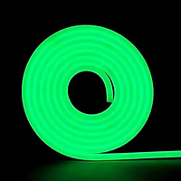 Гибкий LED неон 12В 8*16мм Зеленый 2,5см