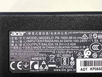 Блок живлення (зарядний) Acer 65W 19.5V 3.34A роз'єм 5.5/2.5mm (оригінальний) Model: PA-1650-86, ADP-65DE