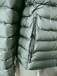 Куртка утеплена чоловіча стьобана амбре XL чорно-зелена, фото 10