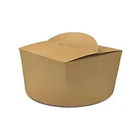 Коробка картонная для лапши и салатов, 1,2 л. Крафт. (100шт./упаковка)