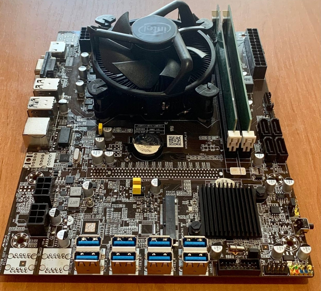 Материнская плата B75USB. Майнинг комплект на 8 видеокарт (ID ...