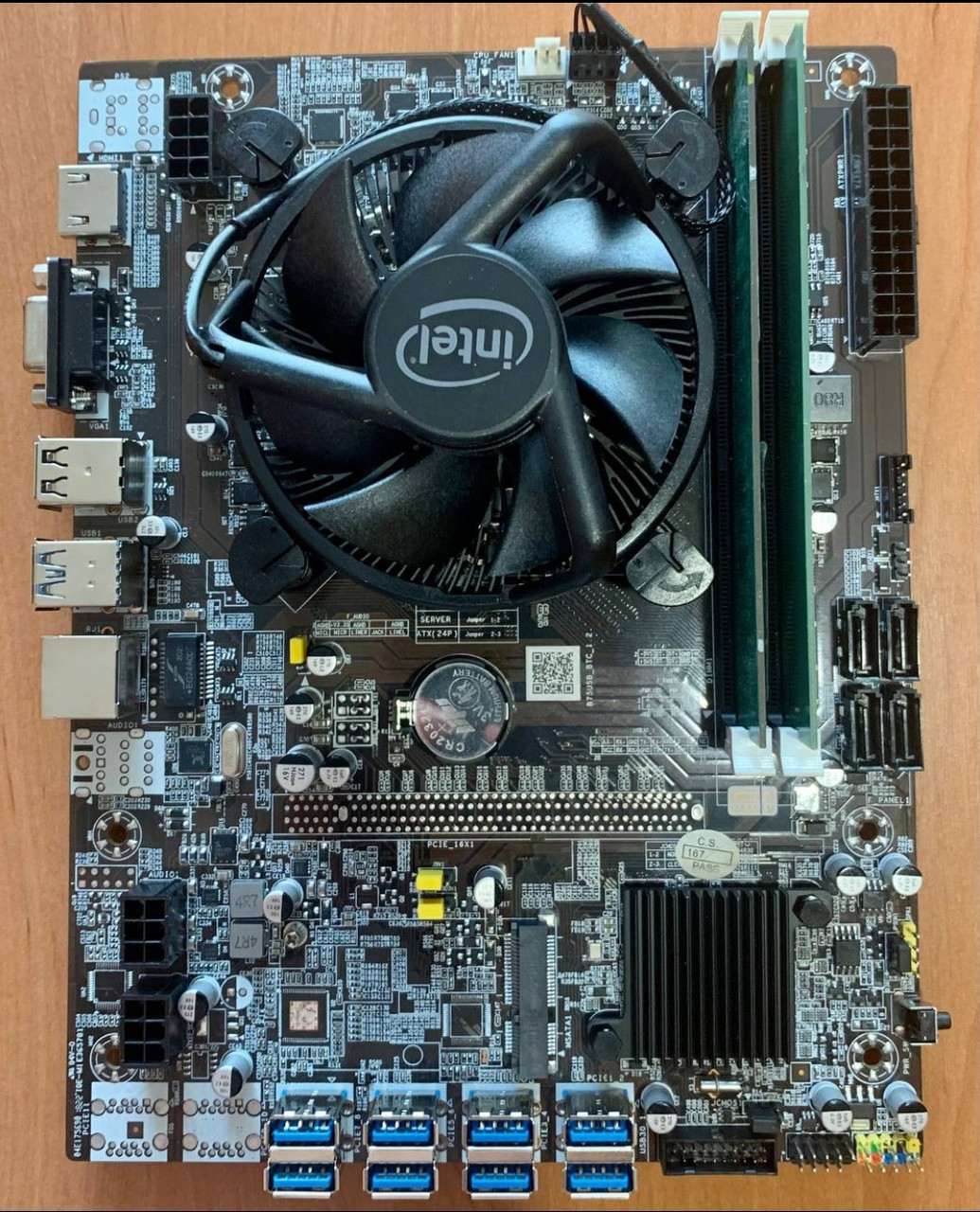 Материнская плата B75USB. Майнинг комплект на 8 видеокарт (ID ...