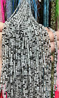 Натуральные камни, кварц волосатик цвет на фото бусины 1.8-2.5 мм длина нитки 39 см