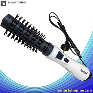 Фен-щітка для укладання волосся Gemei GM-4826, обертовий повітряний стайлер гребінець фен браш, мультистайлер