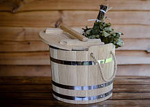 Запарник для віника 15 літрів із дуба, фото 2