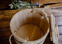 Запарник для віника 15 літрів із дуба, фото 3