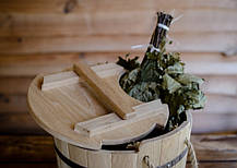 Запарник для віника 15 літрів із дуба, фото 4