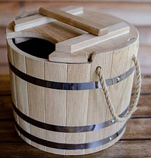 Запарник для віника 15 літрів із дуба, фото 5