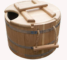 Запарник для віника "Профі" 30 літрів із ясена, фото 5