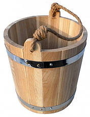 Відро для бані 12 літрів із ясена, фото 3