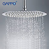 Тропічний душ GAPPO G29, Ø300 мм, нержавіюча сталь, фото 2