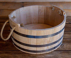 Шайка для лазні 30 літрів із дуба