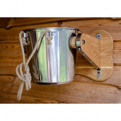 Відро водоспад 10 л. з неіржавкої сталі, фото 1