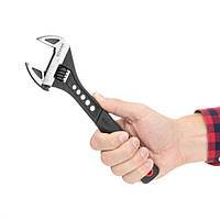 Ключ розвідний 250 мм кований, ручка TPR, HRC 40~50, Cr-V STORM INTERTOOL XT-0080