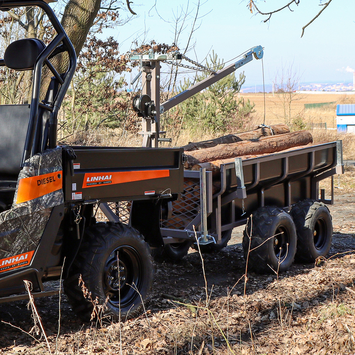 ПРИЦЕП ДВУХОСНЫЙ SHARK ATV TRAILER WOOD 1500 - фото 8 - id-p1654822897