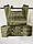 Тактична оливкова легка плитоноска + 4 під сумки, фото 2