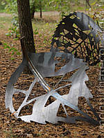 Ландшафтный декор «Листья», выполненные из металла