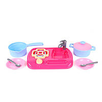 Игровой набор "Кухня с набором посуды" ТехноК 5989TXK, 11 предметов, Toyman