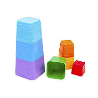 Детская игрушка "Пирамидка" ТехноК 4654TXK, 7 элементов, Vse-detyam