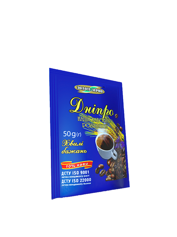 Кавовий напій Дніпро в м'якому пакованні 50 грамів, фото 1