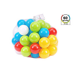 Набір кульок для сухих басейнів ТехноК 4333TXK, 80 мм 60 шт., Land of Toys