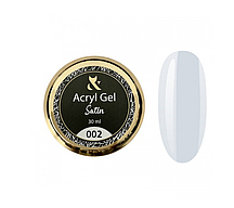 Акрил-гель F.O.X Acryl Gel Satin 002 White, білий, 30 мл