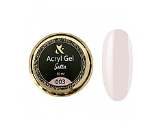 Акрил-гель F.O.X Aryl Gel Satin 003 Pink, рожевий, 30 мл