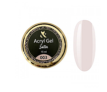 Акрил-гель F.O.X Acryl Gel Satin 003 Pink, рожевий, 15 мл