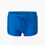 Спортивний купальник з шортиками синій і чорною майкою, фото 2