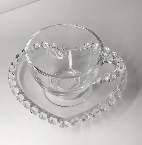 Чашка з блюдцем «Прозоре Серце» чай 200 мл, фото 1