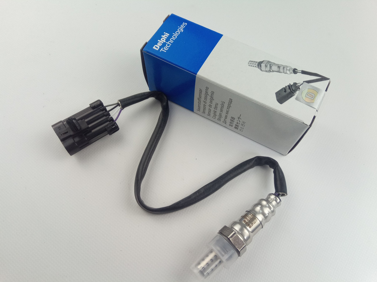Лямбда-зонд Lacetti 1.8/Aveo 1.5, DELPHI (ES20135-12B1) 4-х конт. (96394003), фото 1