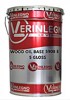 WOOD OIL BASE 5908 E 5 GLOSS - синтетическое масло для отделки полов и мебели в интерьере, Verinlegno