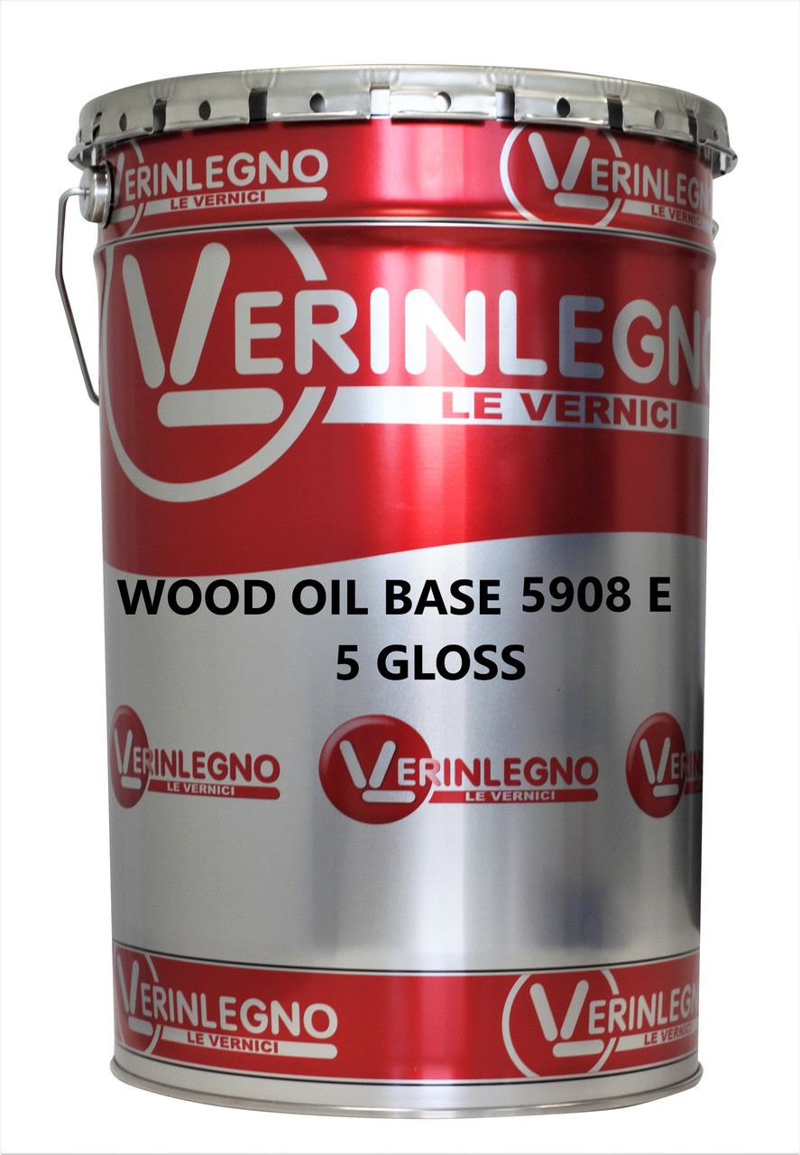WOOD OIL BASE 5908 E 5 GLOSS - синтетична олія для опорядження підлоги та меблів в інтер'єрі, Verinlegno