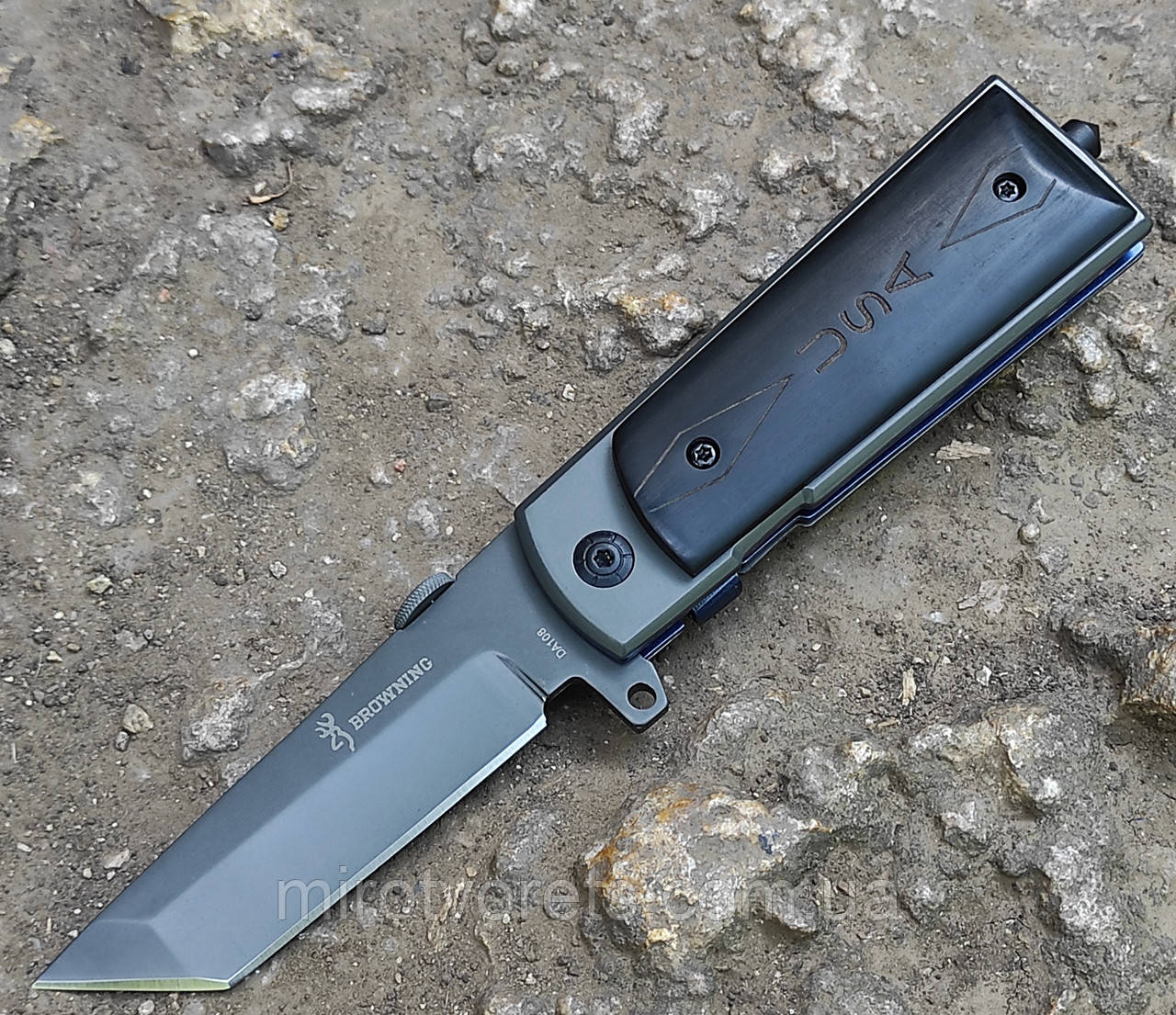 Ніж складний Browning USA Tanto, фліппер, склобій, фото 1