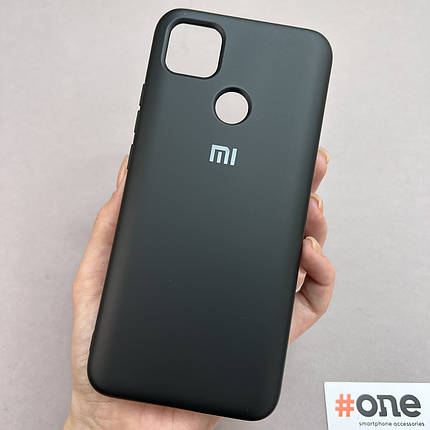 Чохол для Xiaomi Redmi 9C оксамитовий з мікрофіброю щільний чохол на телефон сяомі редмі 9с чорний Full, фото 1