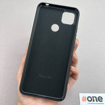 Чохол для Xiaomi Redmi 9C оксамитовий з мікрофіброю щільний чохол на телефон сяомі редмі 9с чорний Full, фото 3