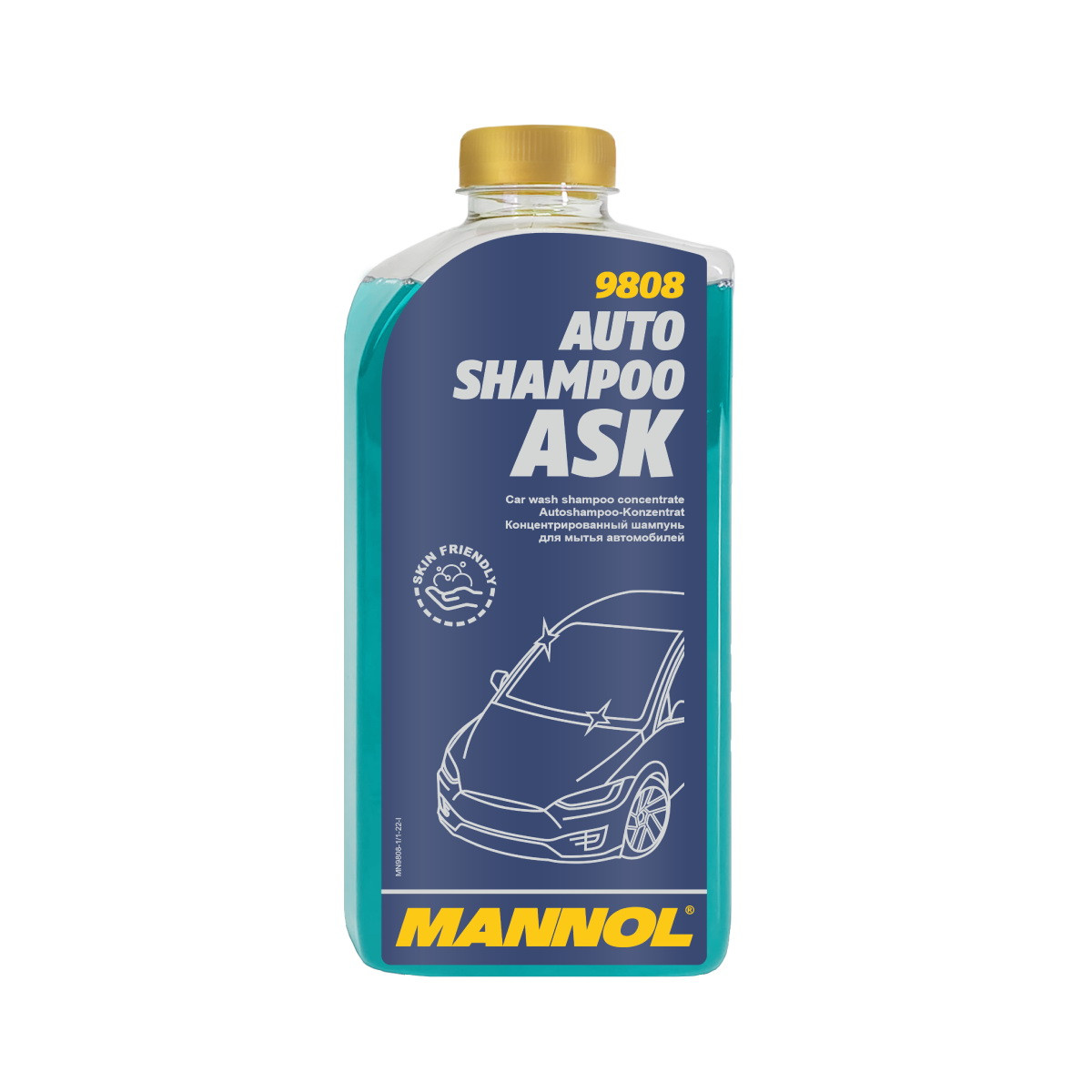 Автомобільний шампунь Mannol 9808 AUTO SHAMPOO ASK 1л (шампунь концентрат для ручної мийки авто)