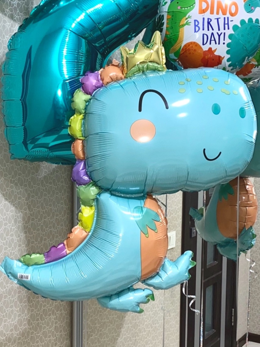 Динозаври фольговані  кульки з гелієм. Babysaurus 76х78 см, фото 1