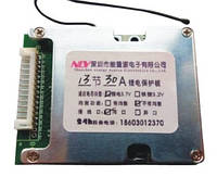 BMS контроллер 13S аккум 3,7 V Li-ion 48V 30A заряда/разряда