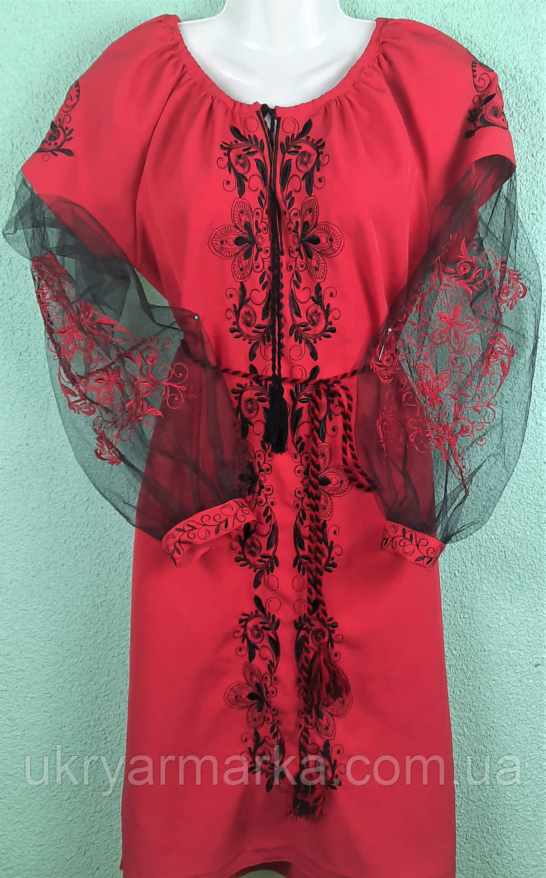 Вишита сукня "Червоне - то любов"