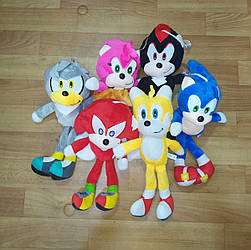 М'яка іграшка-брелок Сонік 30 см. різні види
